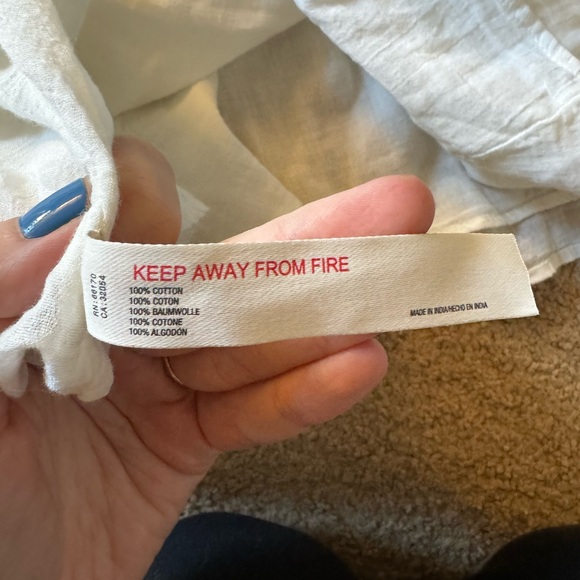 Free People Puff Sleeve White Cotton Dress - Picture 6 of 6